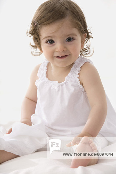 Baby girl smiling  portrait