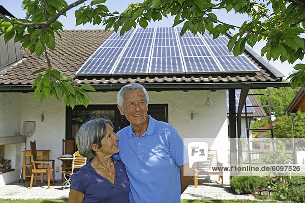 Germany  Bavaria  Senior couple smiling