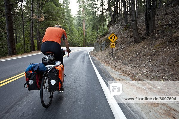 Mann  fahren  Tal  Yosemite Nationalpark  Kalifornien  Weg