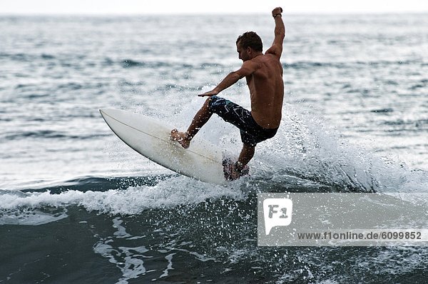 Mann  jung  Wellenreiten  surfen