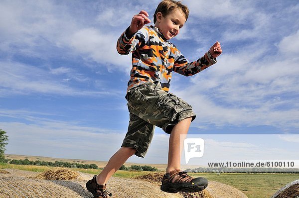 young child jumping