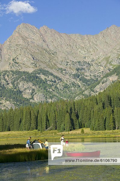 Berg See camping