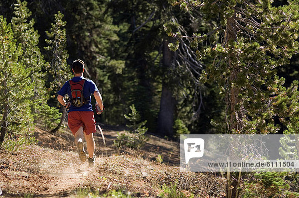 Trail runner in Oregon.