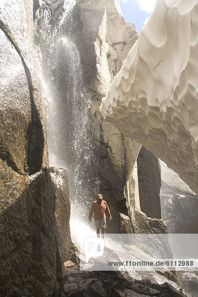 Kälte  wandern  Wasserfall