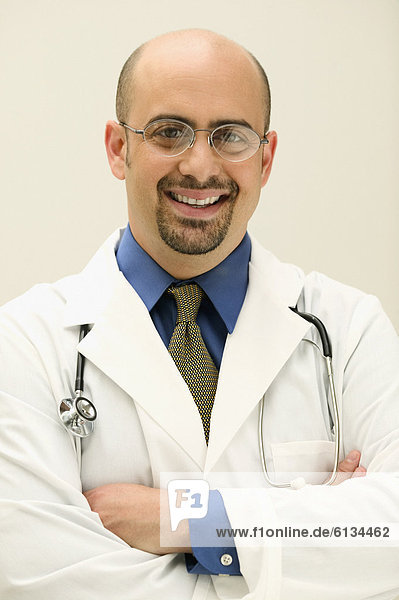 Portrait lächeln Arzt