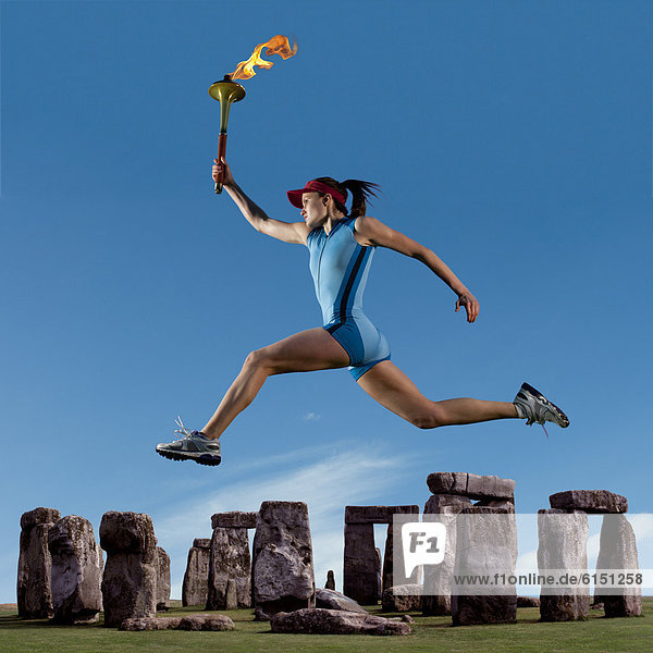 nahe  rennen  Athlet  Olympische Spiele  Olympiade  Stonehenge