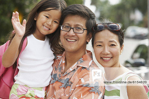 Portrait of Asian family
