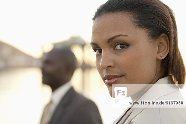 Close up of African American businesswomen