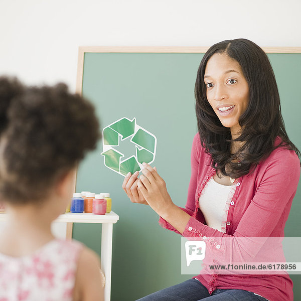 zeigen Symbol Recycling Lehrer Student