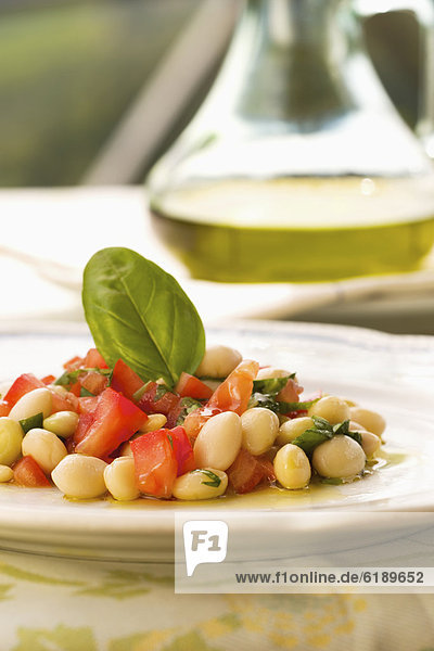 Frische  Salat  Bohne  Italienisch