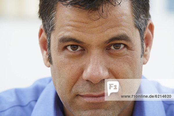 Close up of Hispanic businessman