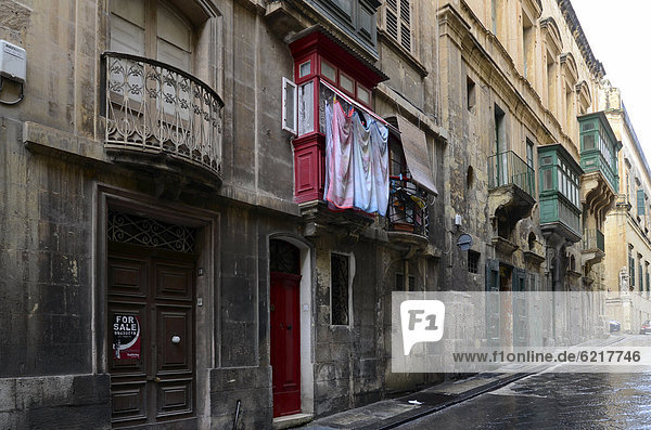 Reihenhaus Valletta Hauptstadt Europa Malta