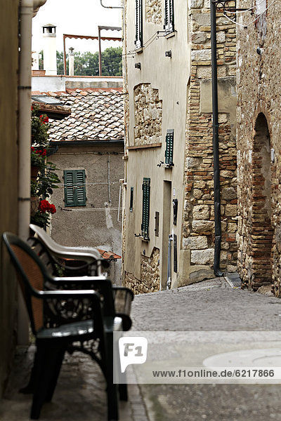 Alleyway  Bibbona  Tuscany  Italy  Europe