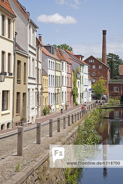 Muehlengrube street  Wismar  Mecklenburg-Western Pomerania  Germany  Europe