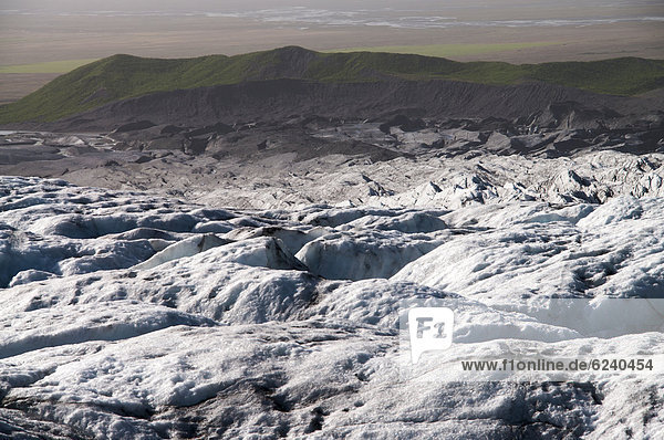 Gletscherzunge SvÌnafellsjökull  Skaftafell Nationalpark  Austurland  Ostisland  Island  Europa