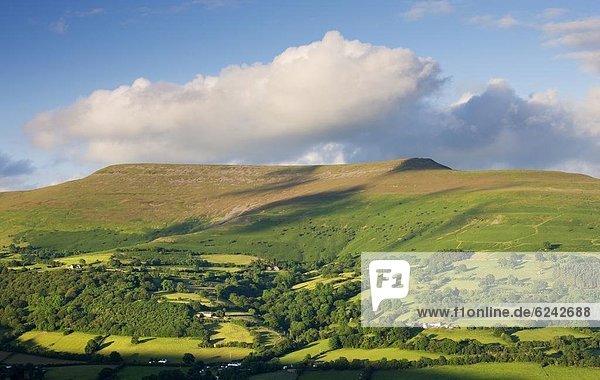 rollen  Stift  Stifte  Schreibstift  Schreibstifte  Europa  Berg  Großbritannien  Feld  unterhalb  Brecon Beacons National Park  Powys  Wales