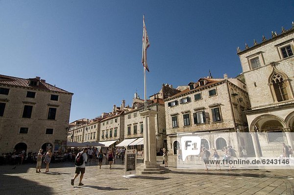 Europa  Stadt  Quadrat  Quadrate  quadratisch  quadratisches  quadratischer  Kroatien  Dubrovnik  alt