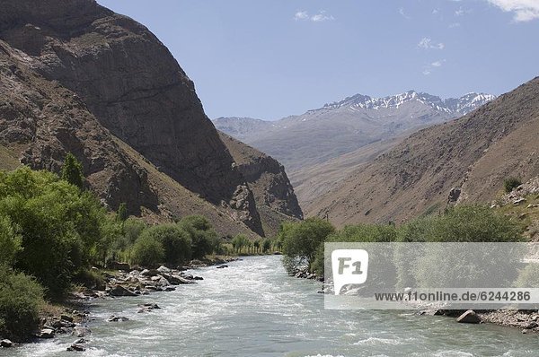 Tal  fließen  Fluss  Zentralasien