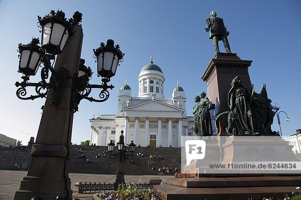 Denkmal  Helsinki  Hauptstadt  Europa  Kathedrale  Finnland  Skandinavien  Senatsplatz