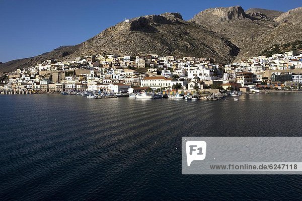Europa sehen Stadt Meer Insel Griechenland Dodekanes griechisch Griechische Inseln Kalymnos