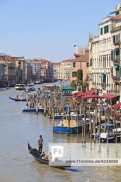 Grand Canal  Venice  UNESCO World Heritage Site  Veneto  Italy  Europe