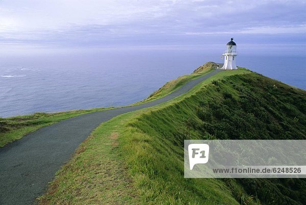 Leuchtturm  Pazifischer Ozean  Pazifik  Stiller Ozean  Großer Ozean  neuseeländische Nordinsel  Cape Reinga  Neuseeland  Nordland