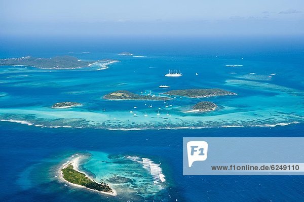 Tobago Cays und Mayreau Island  St. Vincent und die Grenadinen  Windward-Inseln  Westindien  Caribbean  Central America