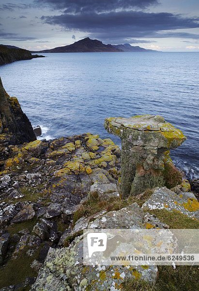 Europa Berg sehen Großbritannien Dorf Ansicht vorwärts Geräusch Big Ben Landspitze Isle of Skye Schottland