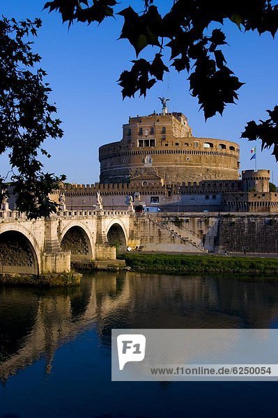Rom Hauptstadt Europa Fluss Tiber Latium Castello Italien