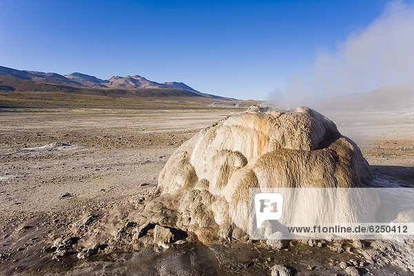 über  Geysir  Meer  Vulkan  Feld  füttern  Zimmer  Atacama  El Tatio  Chile  Südamerika