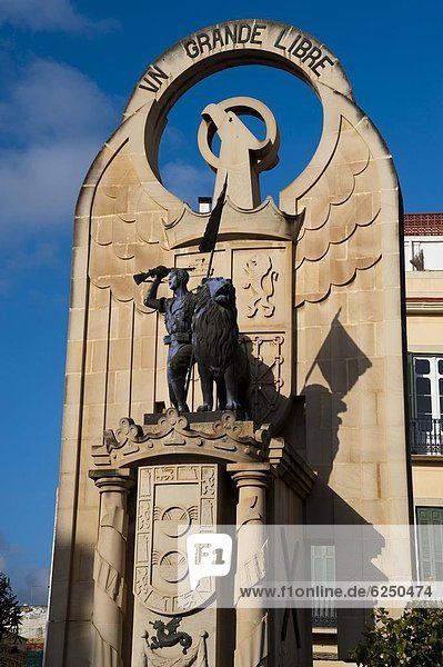 Spanien-Denkmal aus Franco-Diktatur  Melilla  Spanien  Spanish in Nordafrika  Afrika