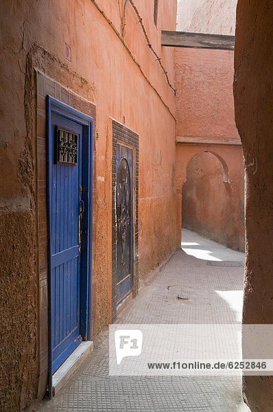 Nordafrika  Straße  UNESCO-Welterbe  Marrakesch  Souk  Afrika  Marokko