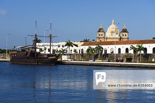 Hafengebiet  Altstadt  UNESCO Weltkulturerbe  Cartagena  Kolumbien  Südamerika