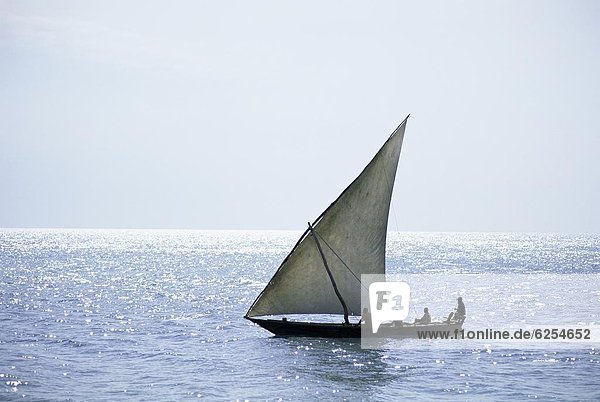 Ostafrika  Silhouette  Ozean  Indianer  Afrika  Dau  Tansania  Sansibar