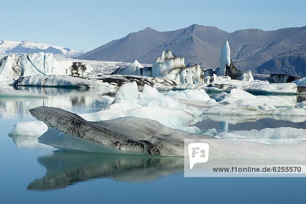 Eisberg  Gletscher  Vatnajökull  Jökulsárlón  Island  Lagune