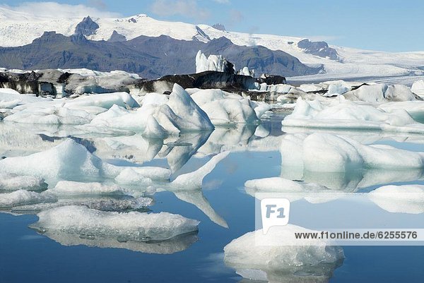 Eisberg  Gletscher  Vatnajökull  Jökulsárlón  Island  Lagune