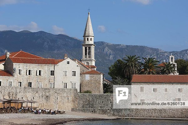 Europa Küste Stadt befestigen Adriatisches Meer Adria Montenegro alt
