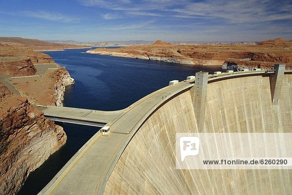 Glen Canyon Dam Lake Powell near Page Arizona USA