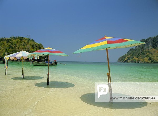 Sonnenschirm  Schirm  Chicken Island  Krabi  Thailand