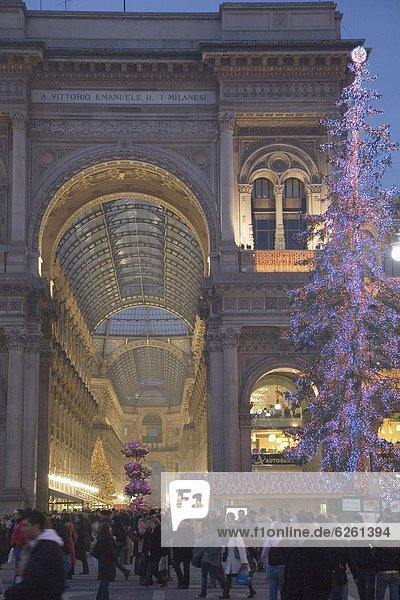 Vittorio Emanuele's Galerie  Mailand  Lombardei  Italien  Europa
