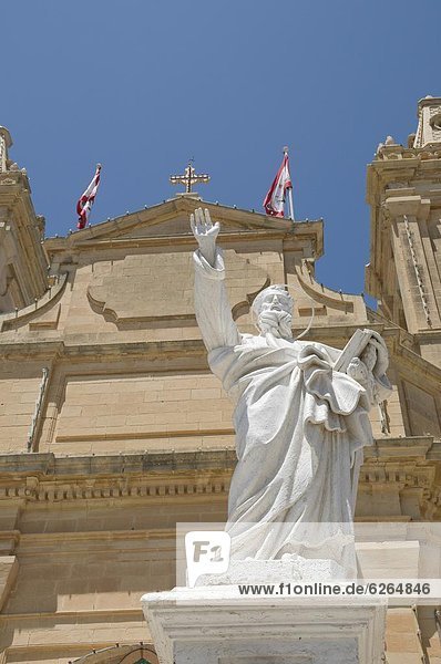 Church at Ghasri  Gozo  Malta  Europe