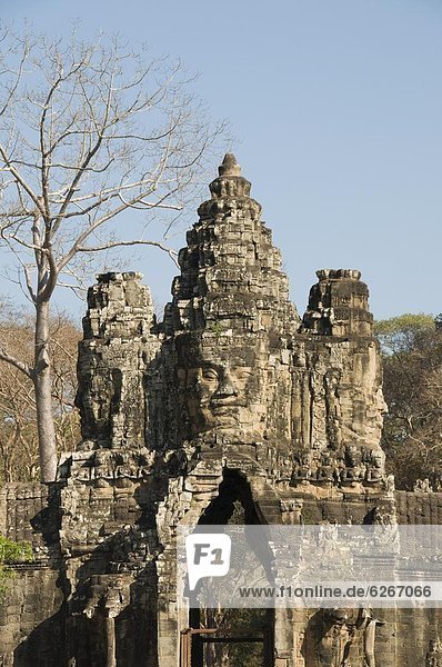 Eingang  Südostasien  UNESCO-Welterbe  Angkor  Asien  Kambodscha  Siem Reap  Südtor
