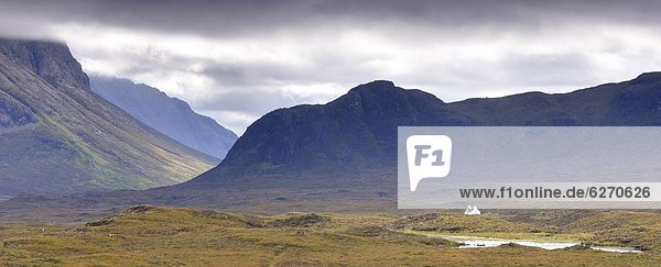 nahe Europa Großbritannien Highlands Öde gekalkt Isle of Skye Schottland