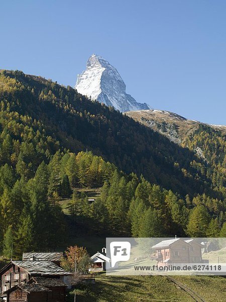 Europa Matterhorn Westalpen Schweiz Zermatt Schweizer Alpen