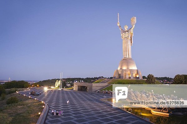 Motherland statue (Rodina Mat) and The National War Museum  Kiev  Ukraine  Europe