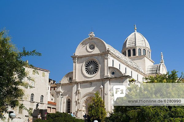 Katedrala Sv. Jakova (St. James Cathedral)  UNESCO World Heritage Site  Sibenik  Dalmatia region  Croatia  Europe