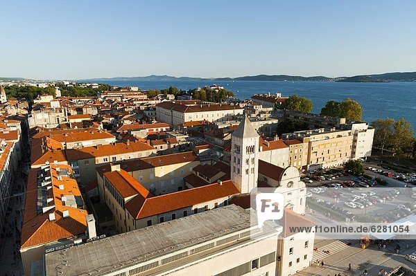 City view  Zadar  Zadar county  Dalmatia region  Croatia  Europe