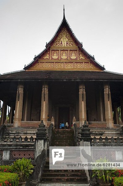 Wat Si Saket temple  Vientiane  Laos  Indochina  Southeast Asia  Asia
