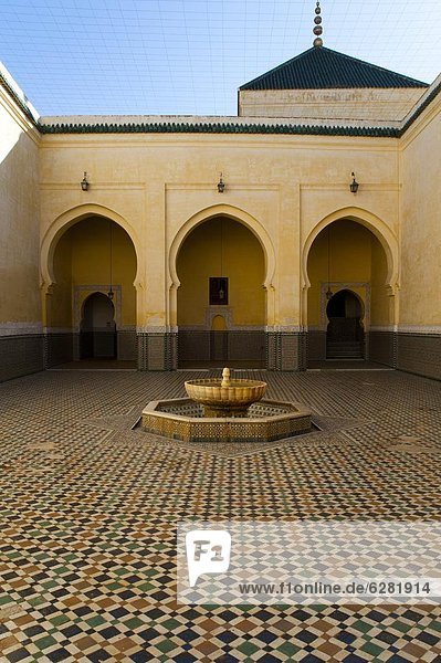 Mausoleum des Moulay Ismail  Meknès  Marokko  Nordafrika  Afrika