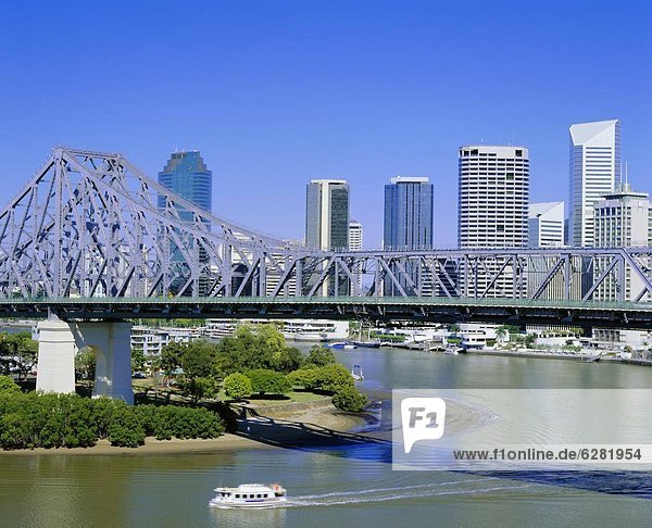 Skyline  Skylines  Großstadt  Brücke  Australien  Brisbane  Queensland